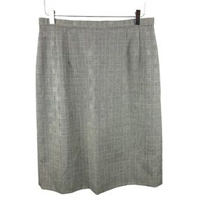 Pendleton Wool Microplaid Tartan Pencil Skirt Petite 14